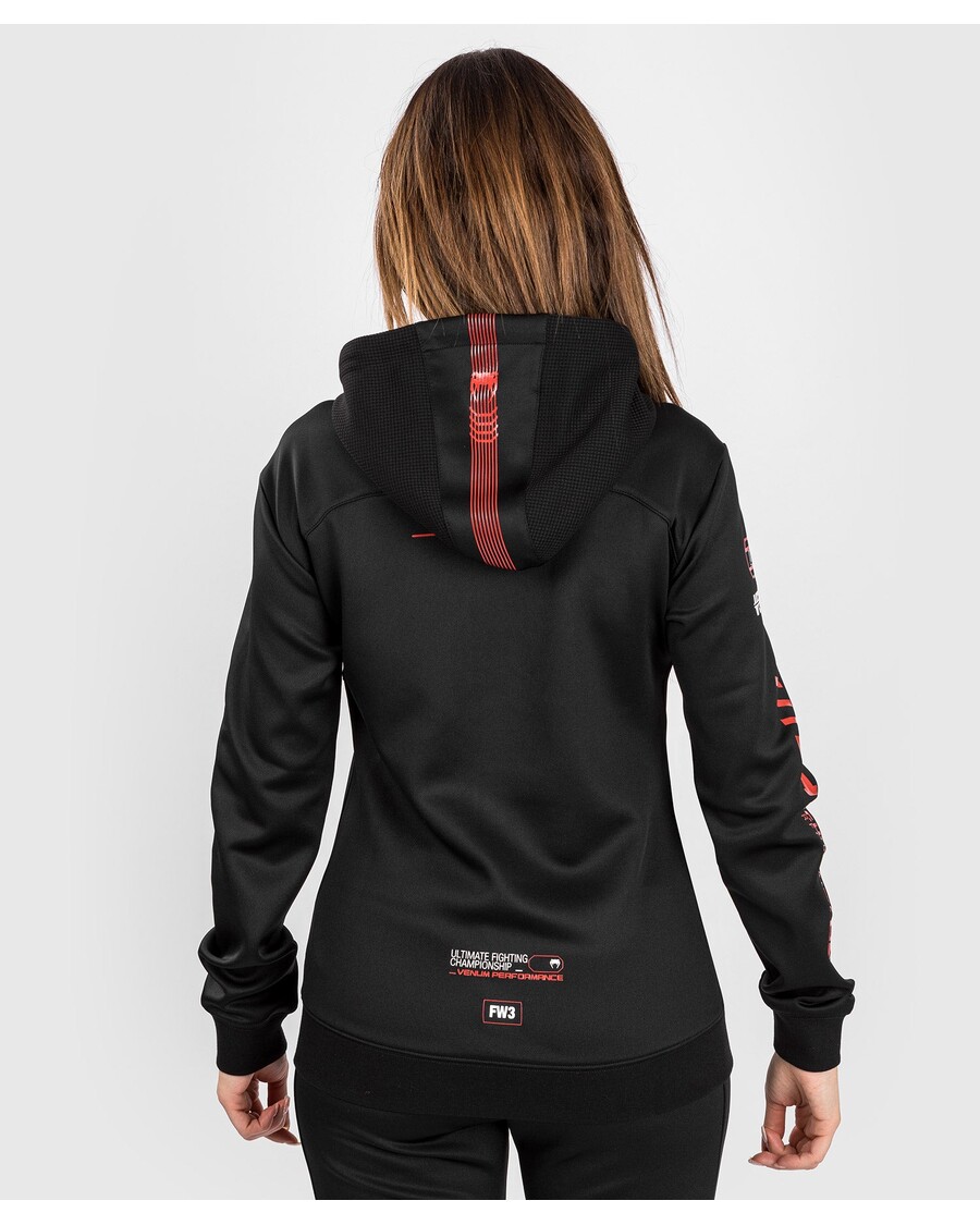 UFC アドレナリン バイ ヴェナム ファイト ウィーク レディース ジップ パーカー - ブラック