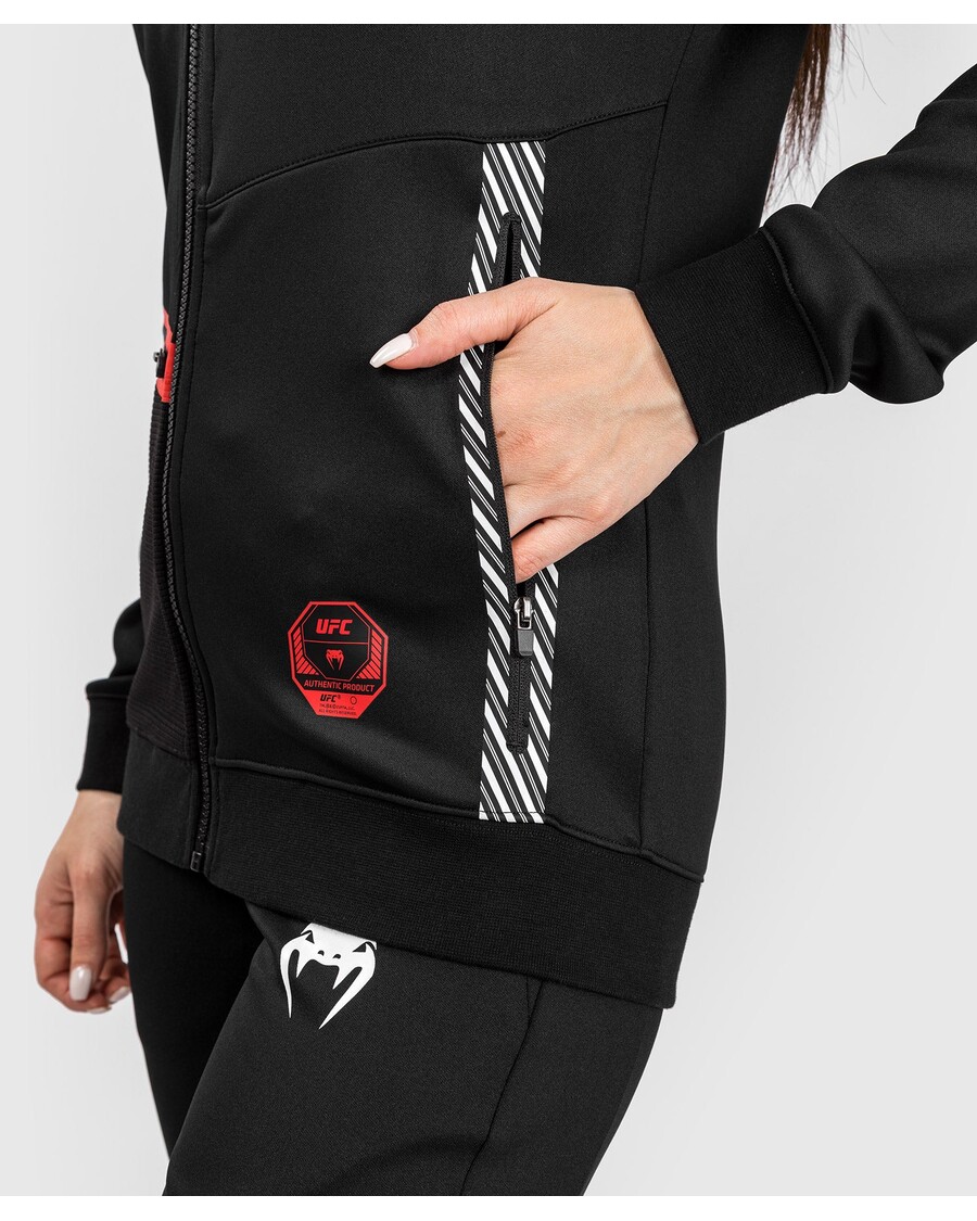 UFC アドレナリン バイ ヴェナム ファイト ウィーク レディース ジップ パーカー - ブラック