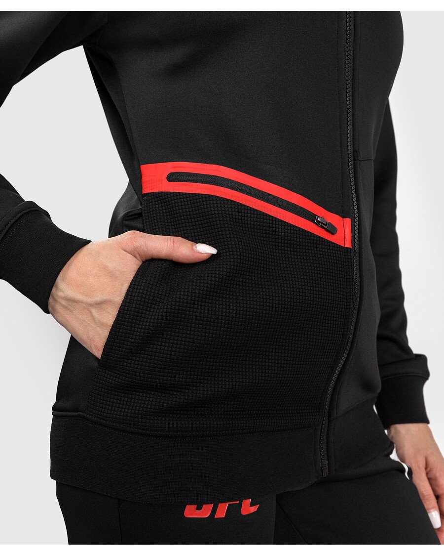 UFC アドレナリン バイ ヴェナム ファイト ウィーク レディース ジップ パーカー - ブラック