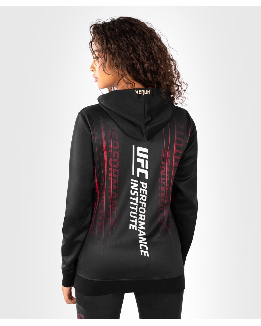 Ufc Venum Performans Enstitüsü 2.0 Fermuarlı Kadın Kapüşonlu üst - Siyah/kırmızı