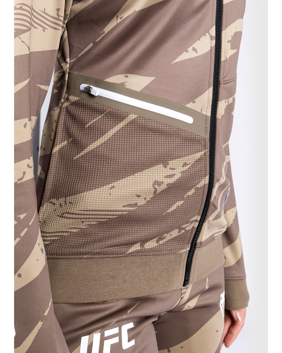 UFC Adrenaline by Venum Fight Week Women’s Zip Hoodie - Desert Camo