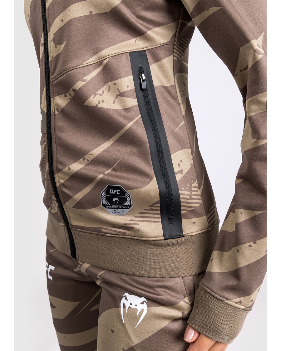 UFC Adrenaline by Venum Fight Week Women’s Zip Hoodie - Desert Camo
