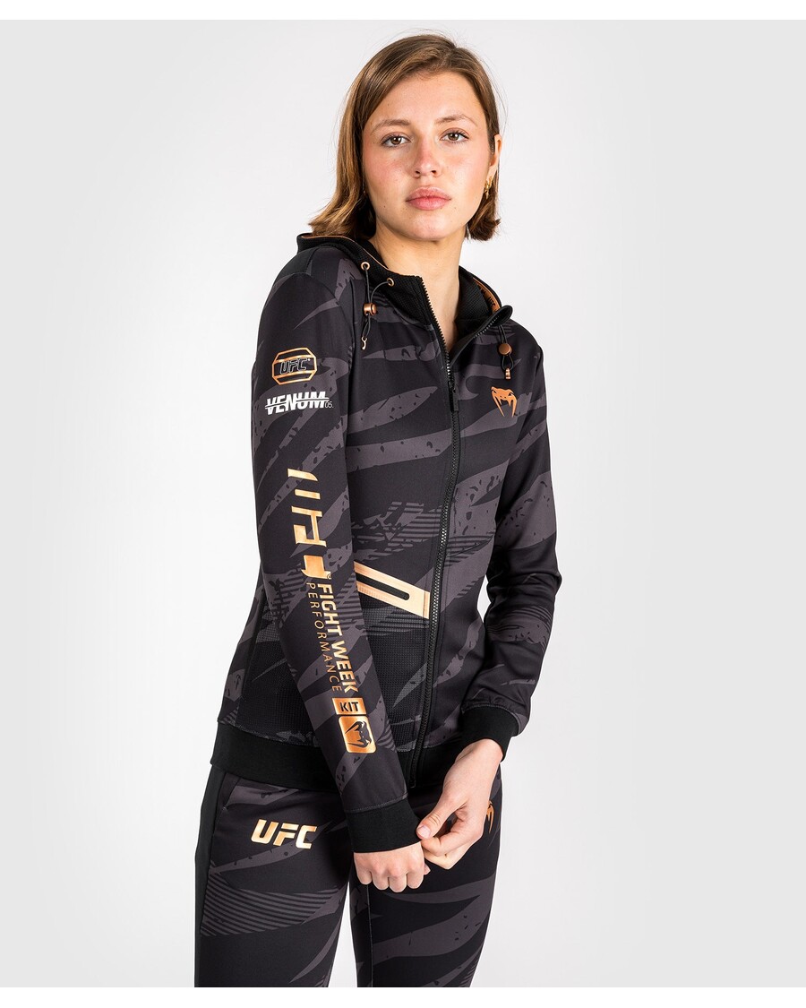 UFC アドレナリン バイ ヴェナム ファイト ウィーク ウィメンズ ジップ パーカー - アーバン カモフラージュ