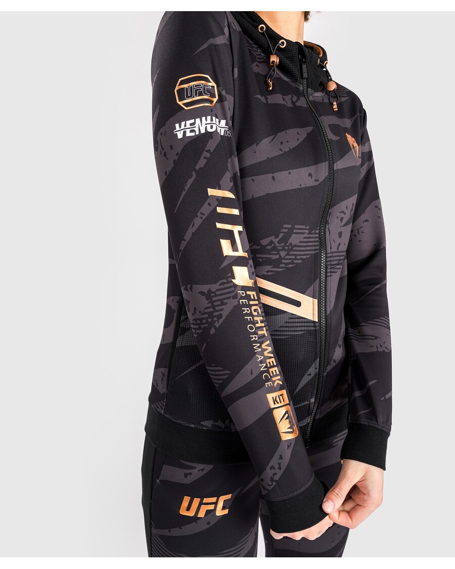 UFC アドレナリン バイ ヴェナム ファイト ウィーク ウィメンズ ジップ パーカー - アーバン カモフラージュ
