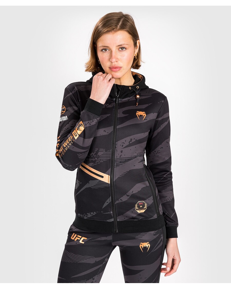 Ufc Adrenaline By Venumfight Week Hoodie Zip Wanita - Kamuflase Perkotaan