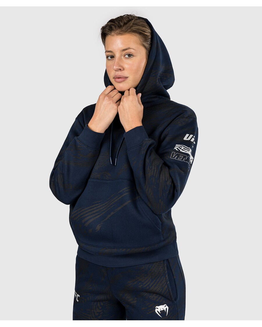 Ufc Fusion By Venum Fight Week קפוצ'ון נשים סוודר - כחול אוקיאני