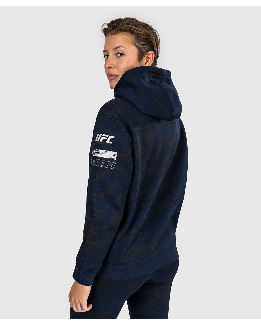 Ufc Fusion By Venum Fight Week קפוצ'ון נשים סוודר - כחול אוקיאני