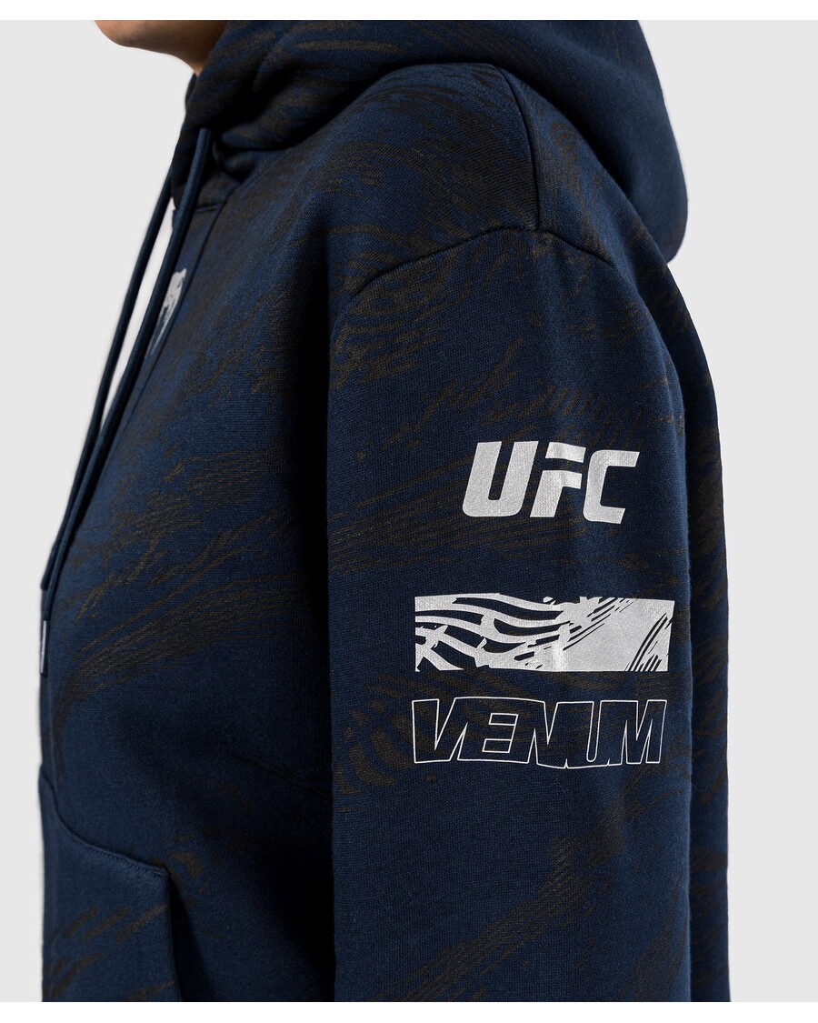 Ufc Fusion By Venum Fight Week קפוצ'ון נשים סוודר - כחול אוקיאני