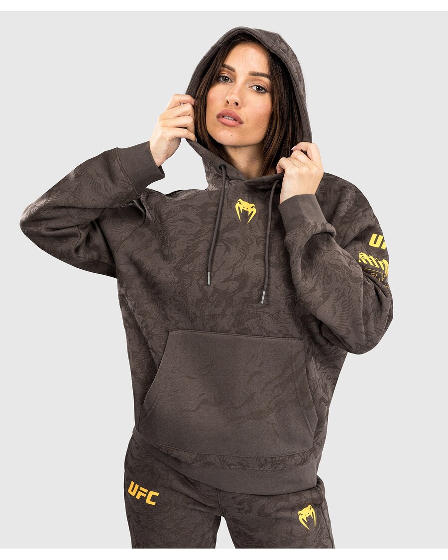 UFC Fusion by Venum Fight Week Women’s Pullover Hoodie - Earthen Brown