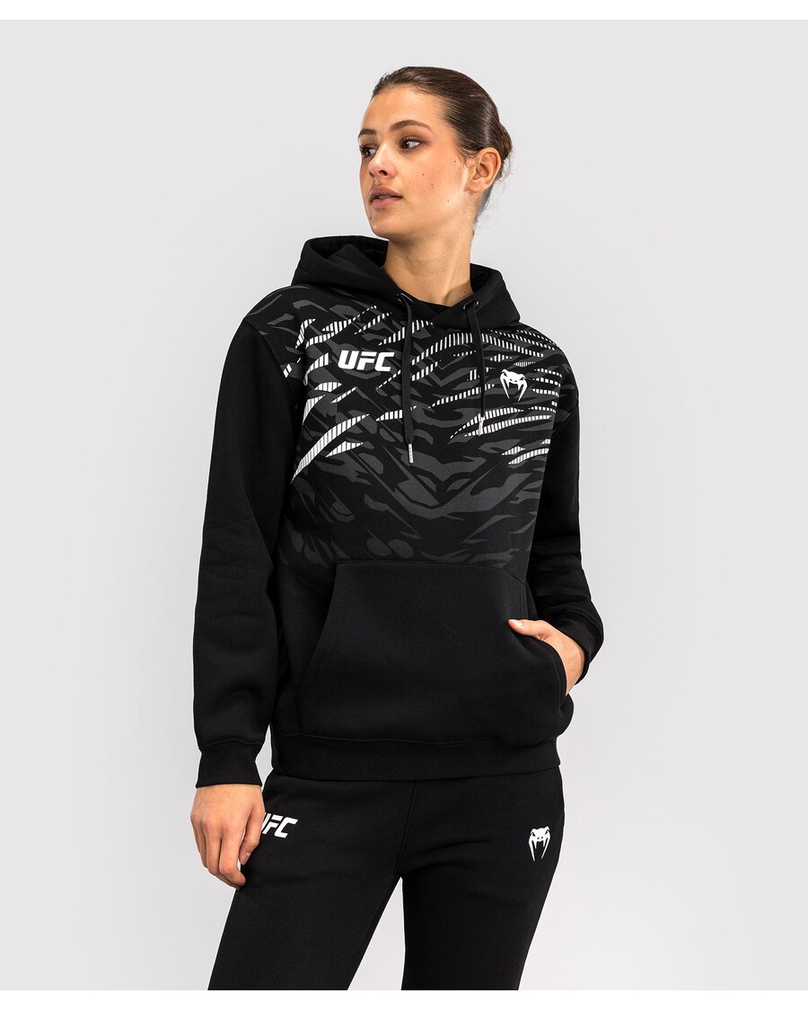 Hoodie Pullover Replika Wanita Ufc Fusion By Venum - Hitam