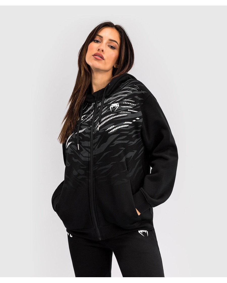 Hoodie Zip Replika Wanita Ufc Fusion By Venum - Hitam