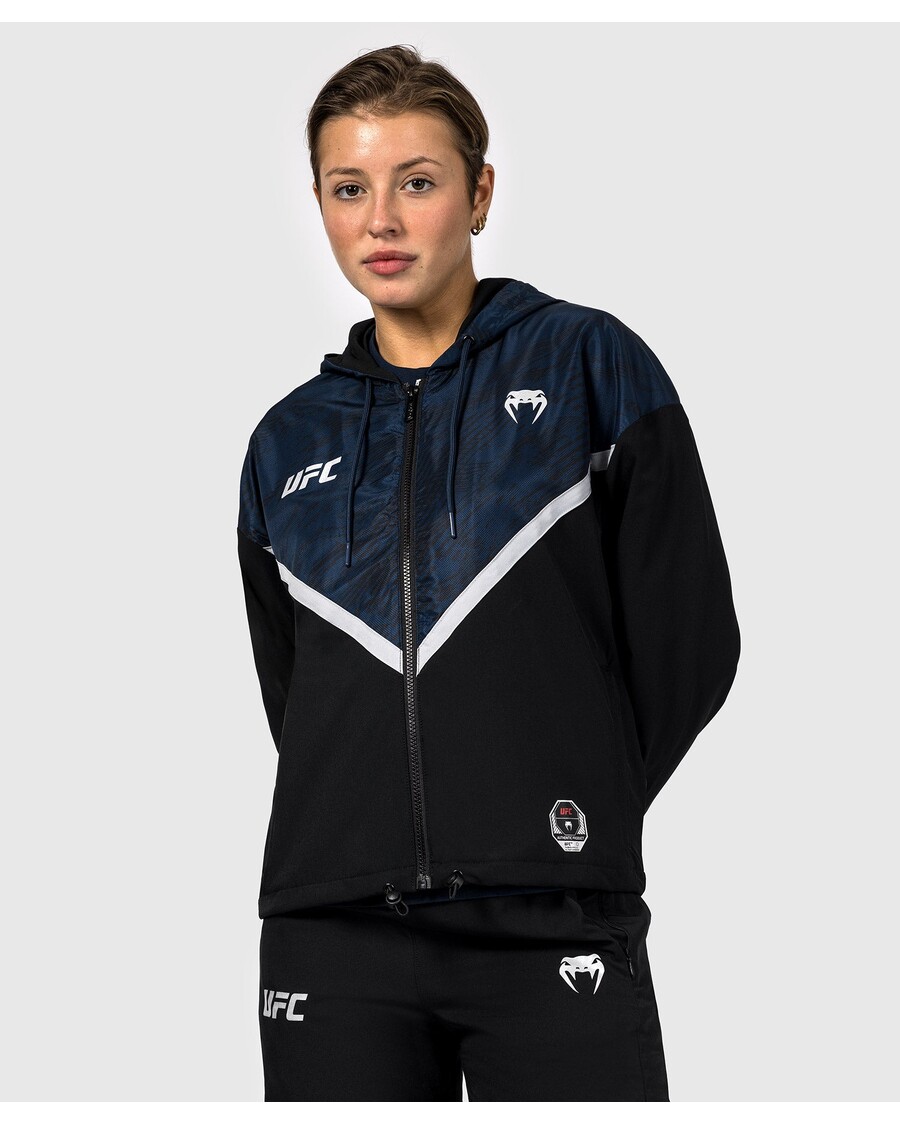 Ufc Fusion By Venumfight Week Hoodie Zip Wanita - Biru Laut