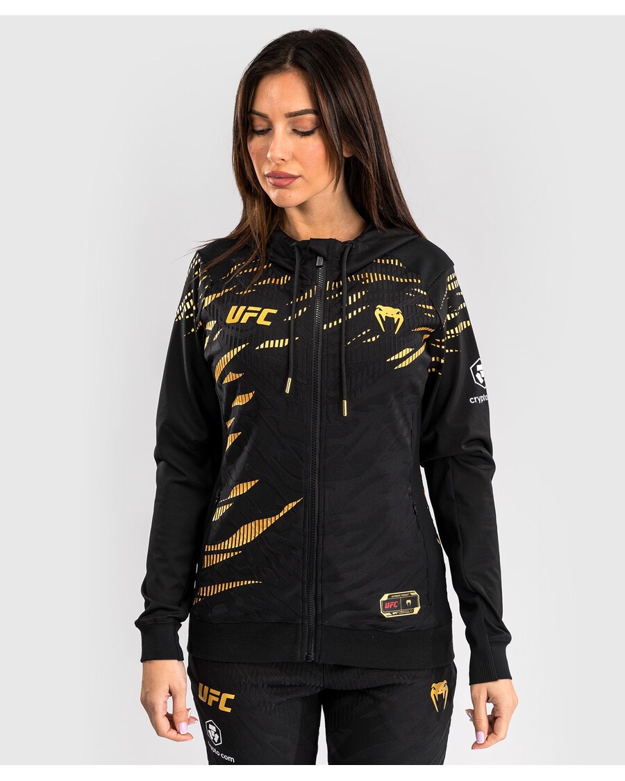 Ufc Fusion By Venum Hoodie Walkout Wanita Pertarungan Malam Autentik - Juara