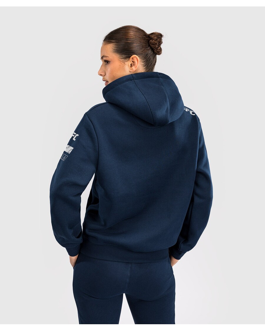 سترة بغطاء للرأس للسيدات من UFC Fusion By Venum Fight Week - أزرق محيطي صلب