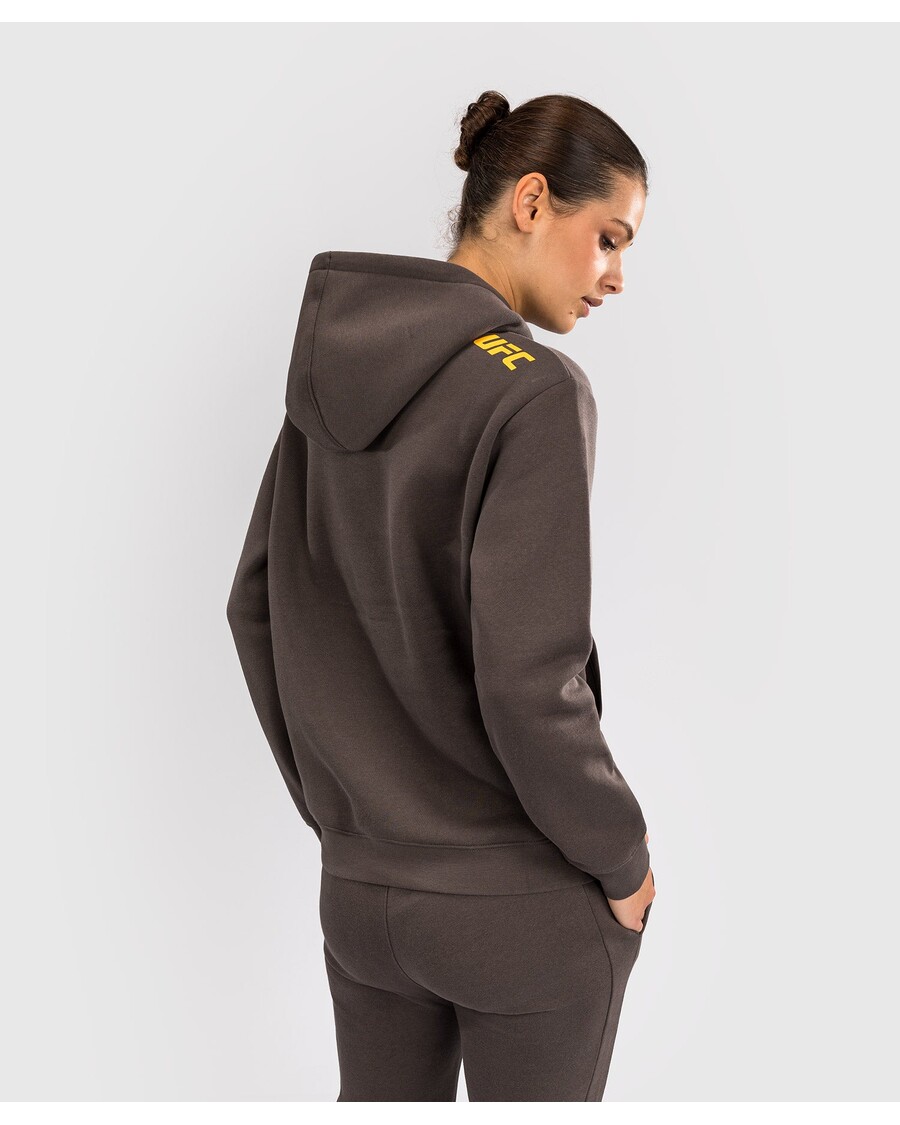 UFC Fusion by Venum Fight Week Women’s Pullover Hoodie - Solid Earthen Brown