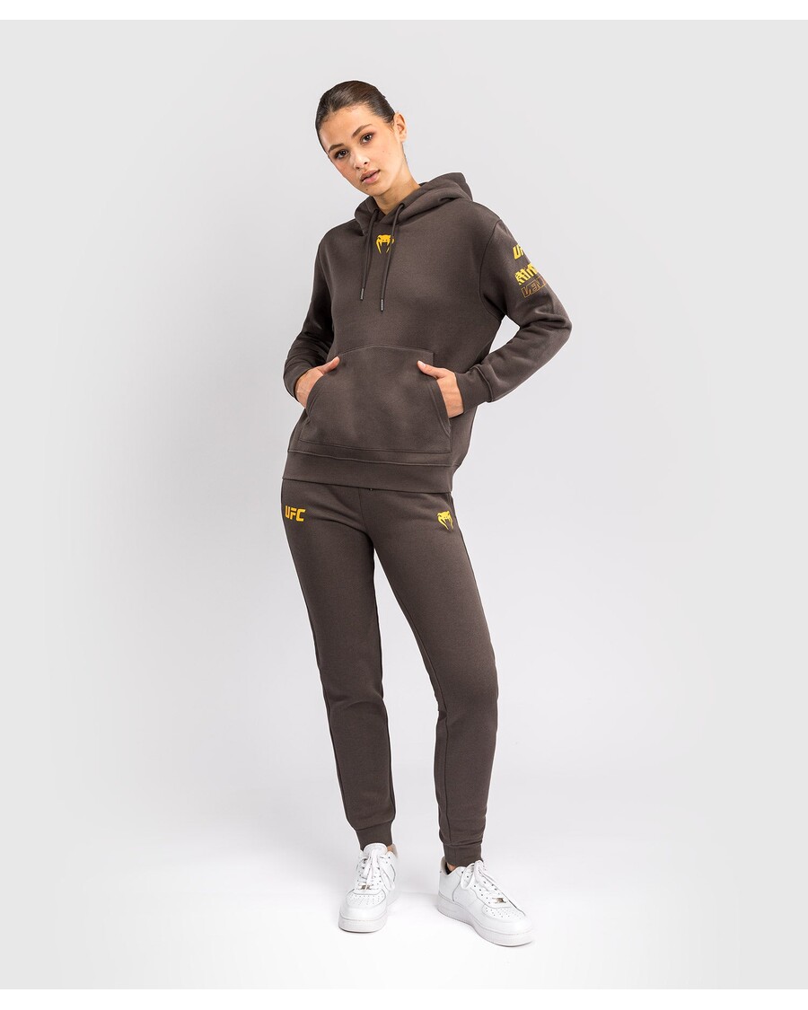 UFC Fusion by Venum Fight Week Women’s Pullover Hoodie - Solid Earthen Brown