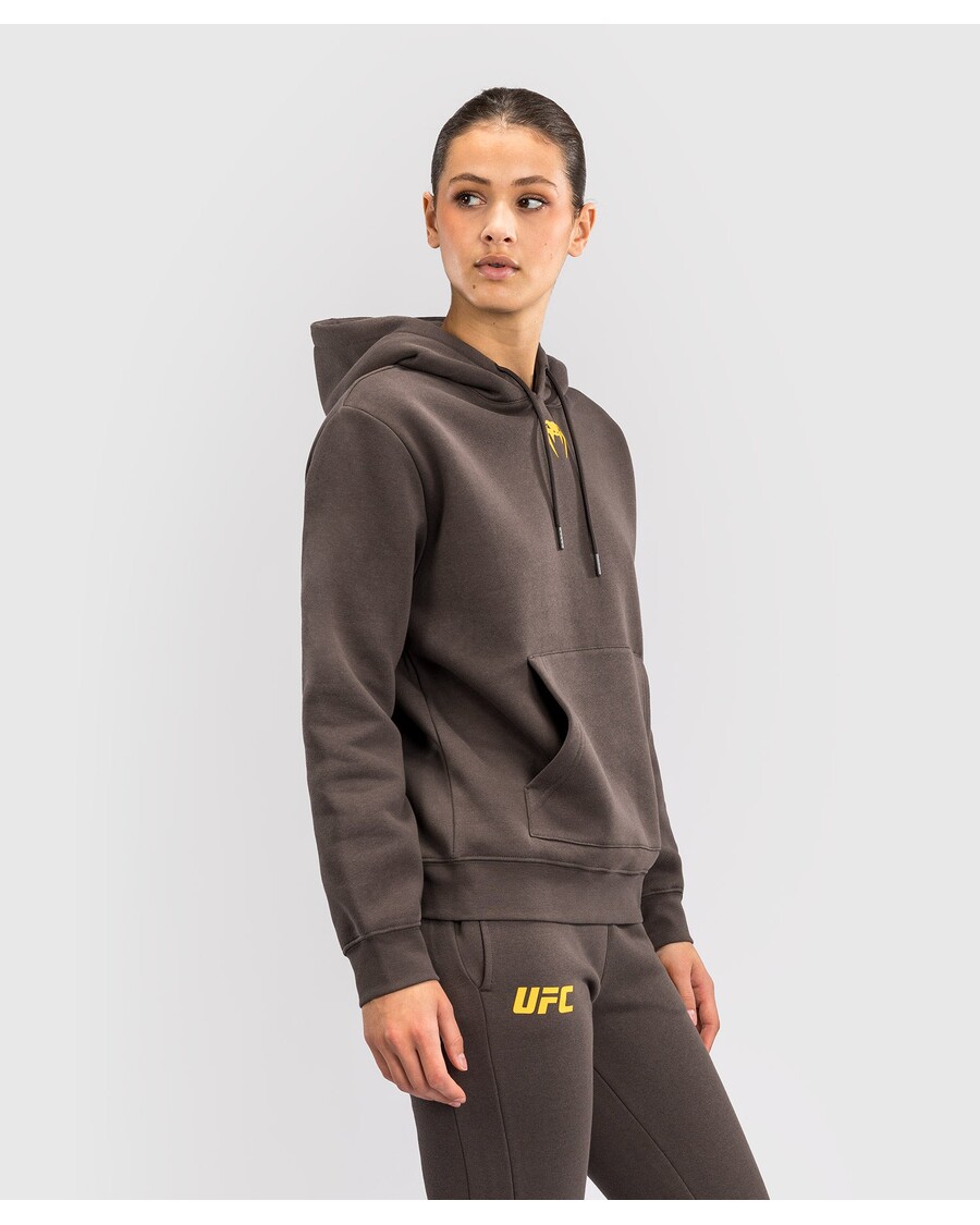 Ufc Fusion By Venumfight Week Hoodie Pullover Wanita - Coklat Tanah Solid