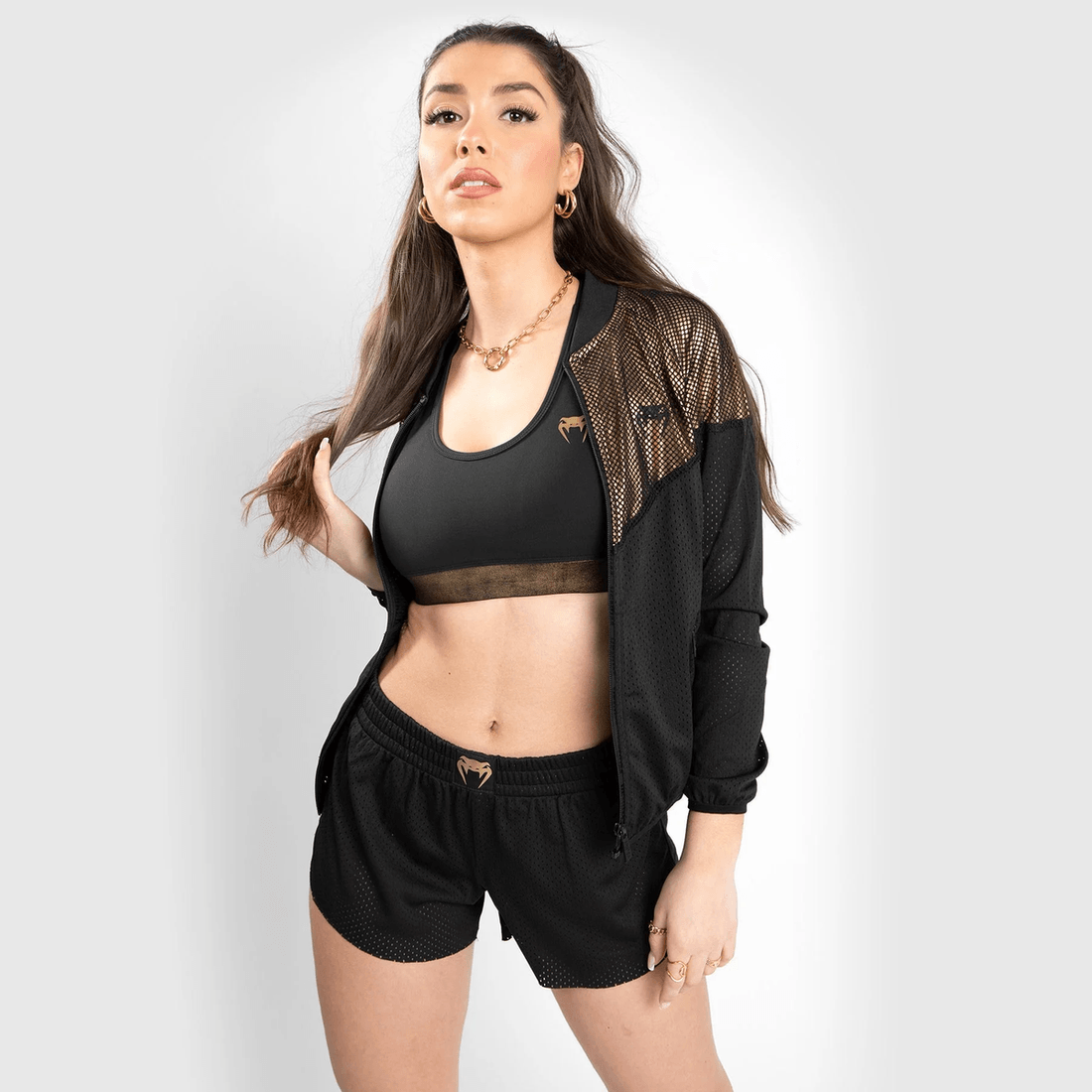 Venum Lightning Mesh Jacket - For Women - Black/Gold