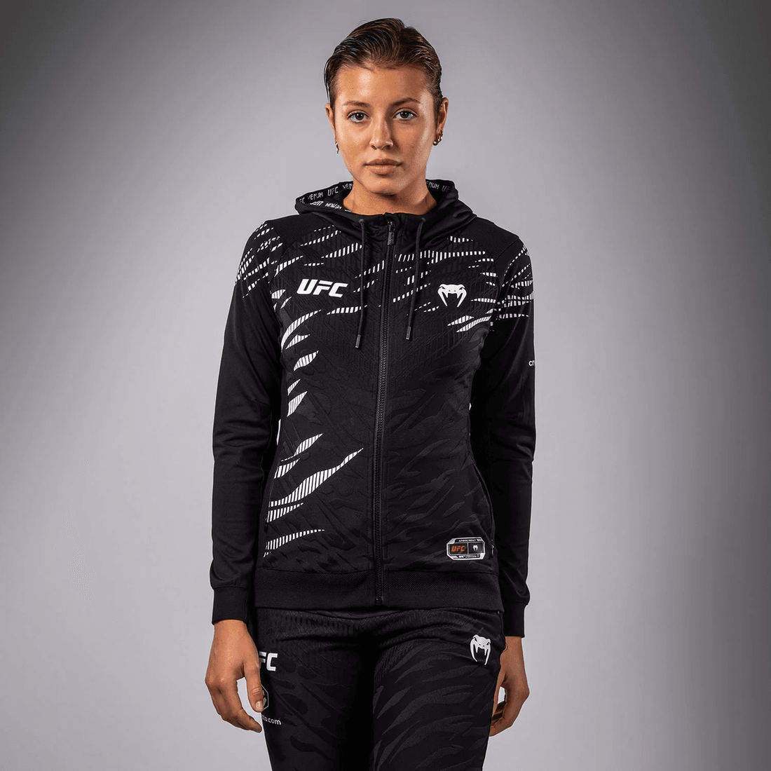 Ufc Fusion By Venum Hanorac Autentic Pentru Ieșirea Femeilor în Noaptea Meciului - Negru