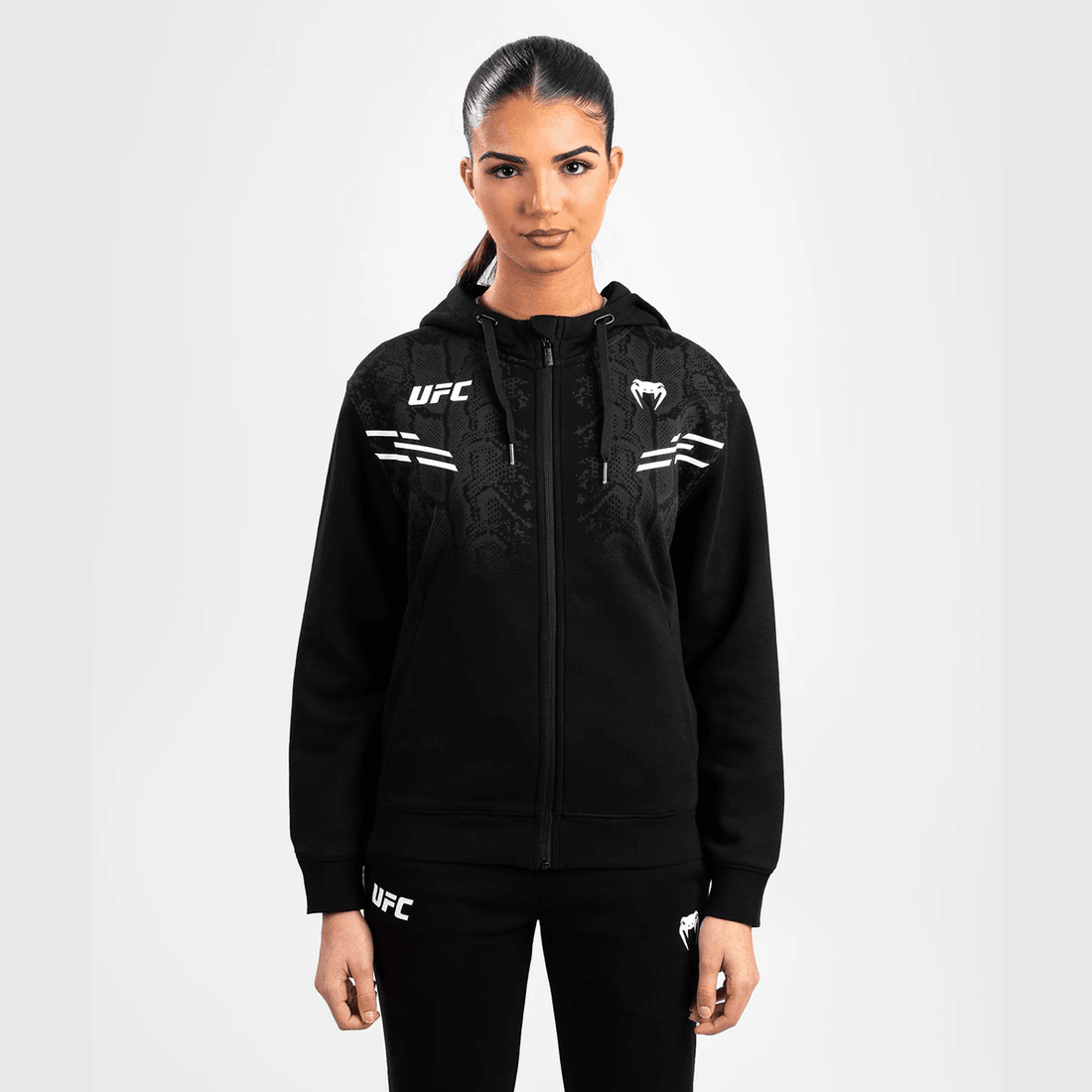 UFC Adrenaline by Venum Replica  Women’s Zip Hoodie - Black