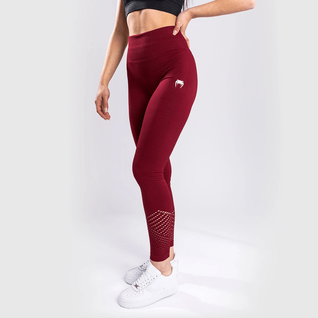 Venum Sparring Seamless Leggings - For Women - Burgundy