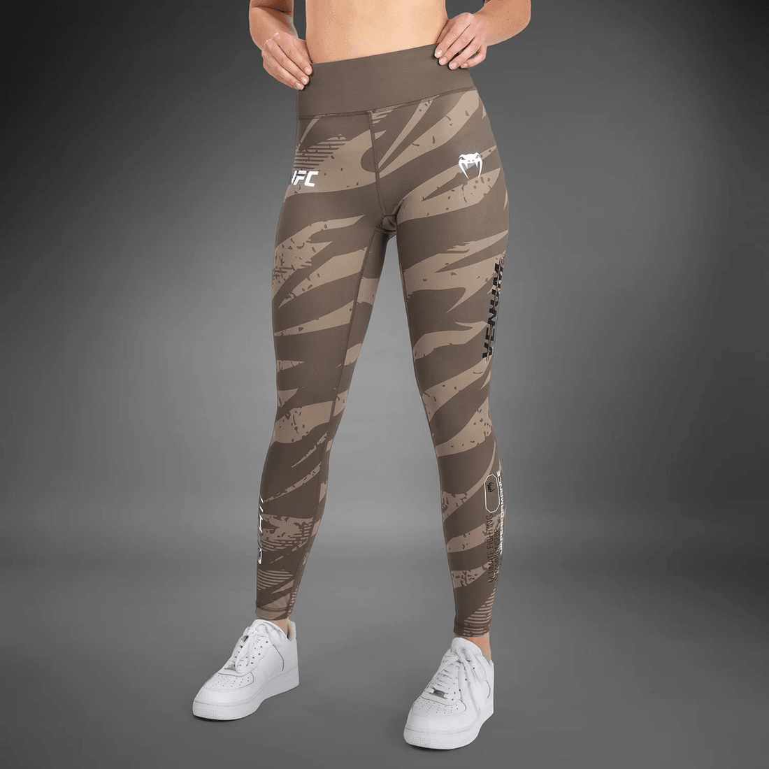 UFC Adrenaline by Venum Fight Week Women’s Performance Tight - Desert Camo