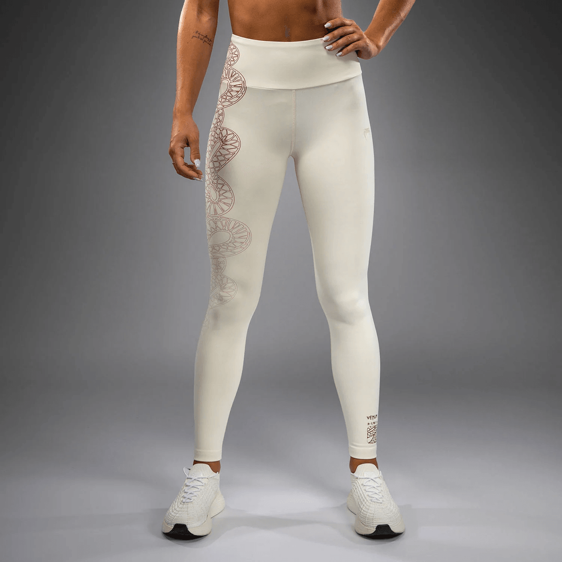 Venum Serpenti Women’s Leggings - Ivory/Burgundy