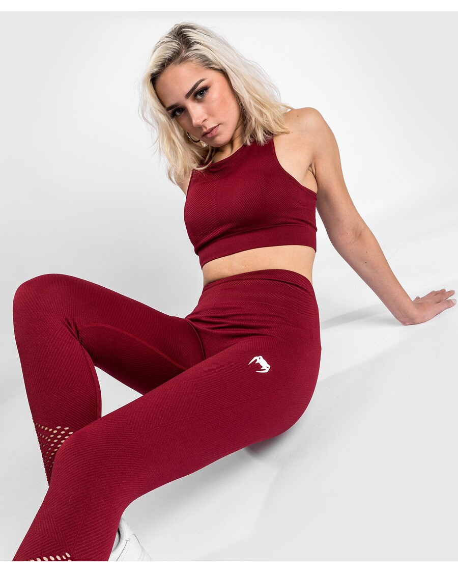 Venum スパーリング シームレス 7/8 レギンス - 女性用 - バーガンディ