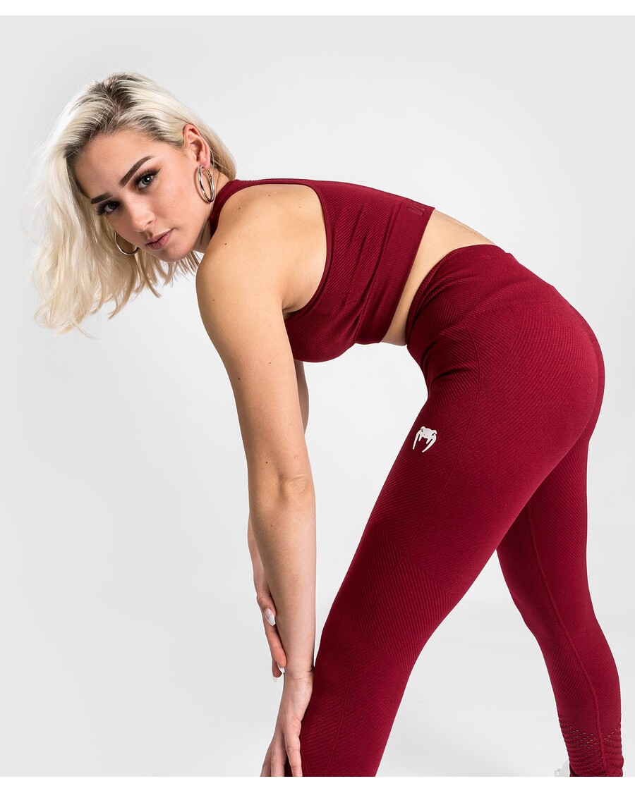 Venum スパーリング シームレス 7/8 レギンス - 女性用 - バーガンディ
