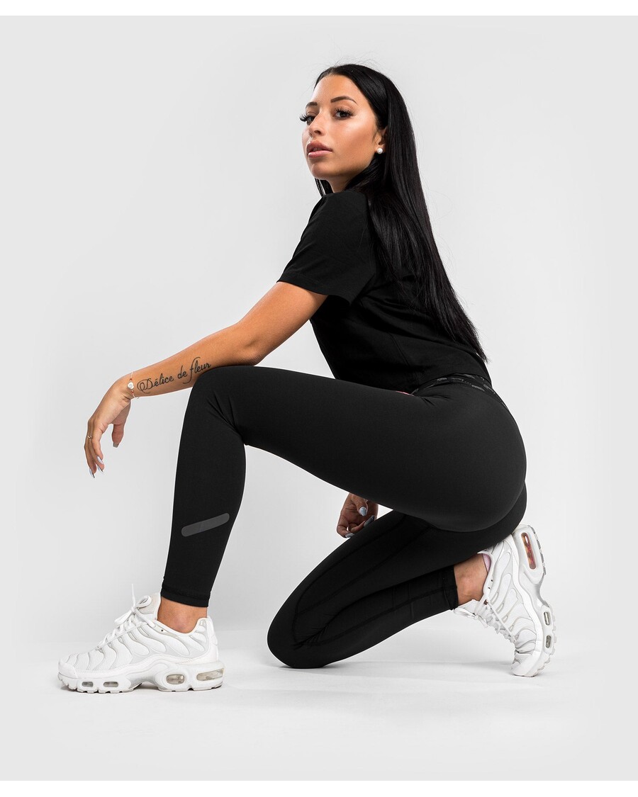 Venum Monogrammi 7/8 Leggingsit - Musta/vaaleanpunainen Kulta