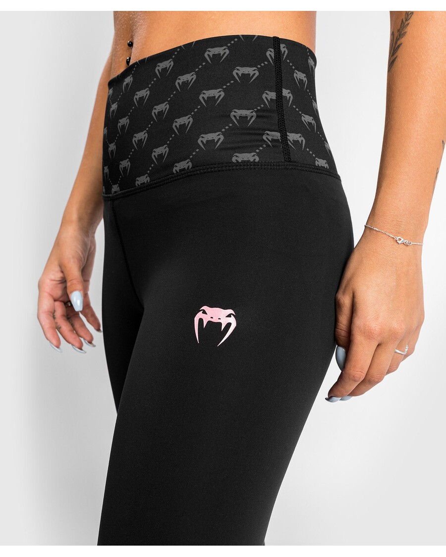 Venum Monogrammi 7/8 Leggingsit - Musta/vaaleanpunainen Kulta
