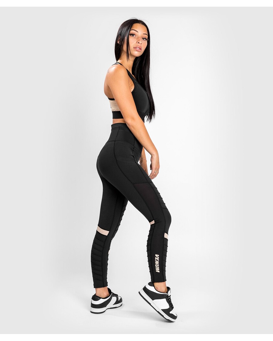 Legging Venum Moto 7/8 - Untuk Wanita - Hitam/pasir