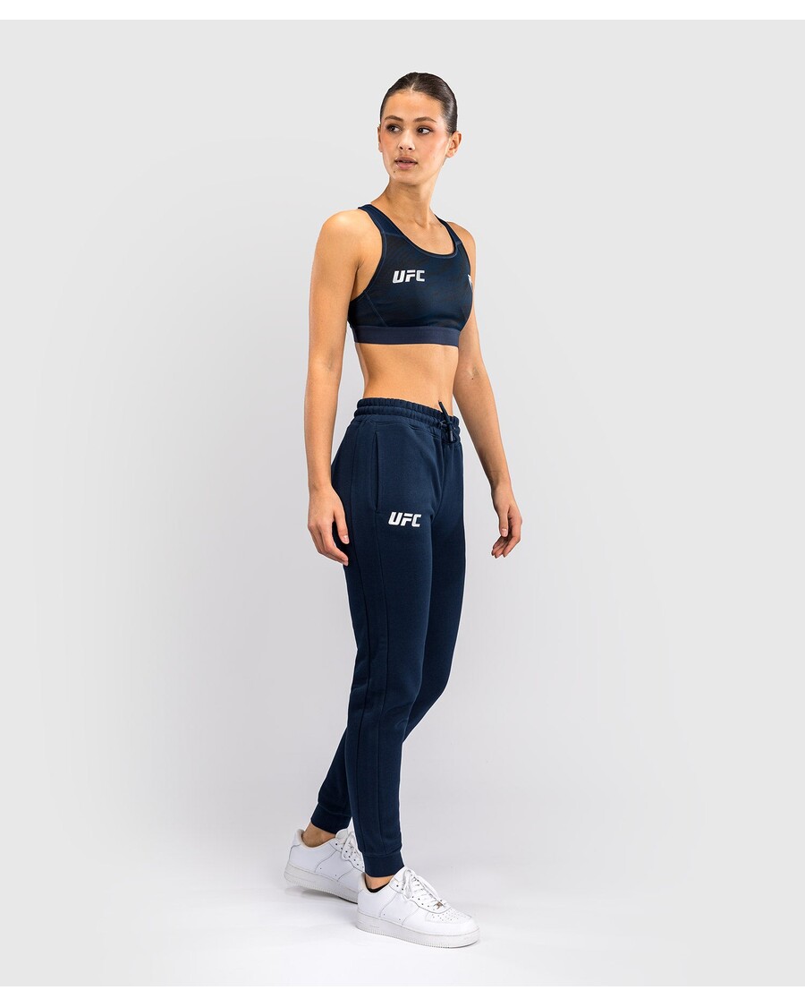 Дамски памучен панталон Ufc Fusion By Venum Fight Week - плътно океанско синьо