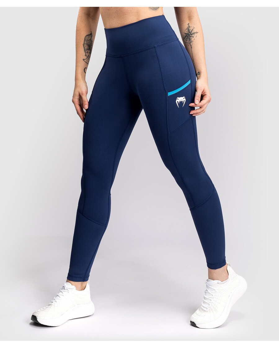 Legging 7/8 Wanita Venum X Top Rank Original - Biru Navy