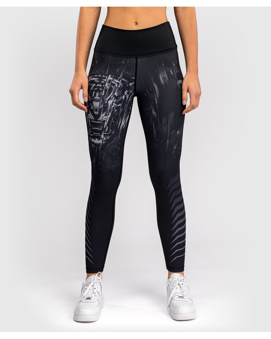 Legging Wanita Venum Tiger - Hitam/Perak