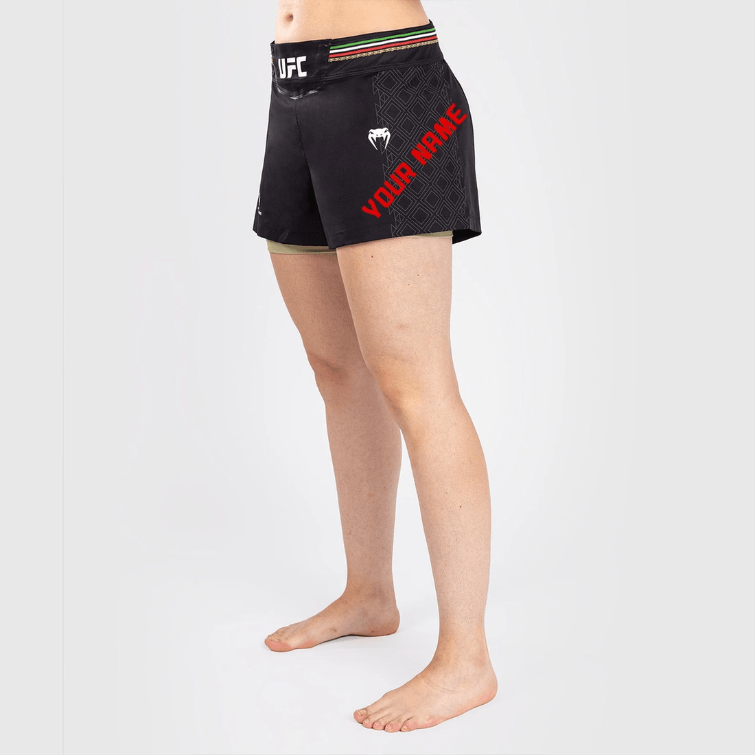 UFC Noche by Venum Personalized Authentic Fight Night Women’s Fight Short – Black