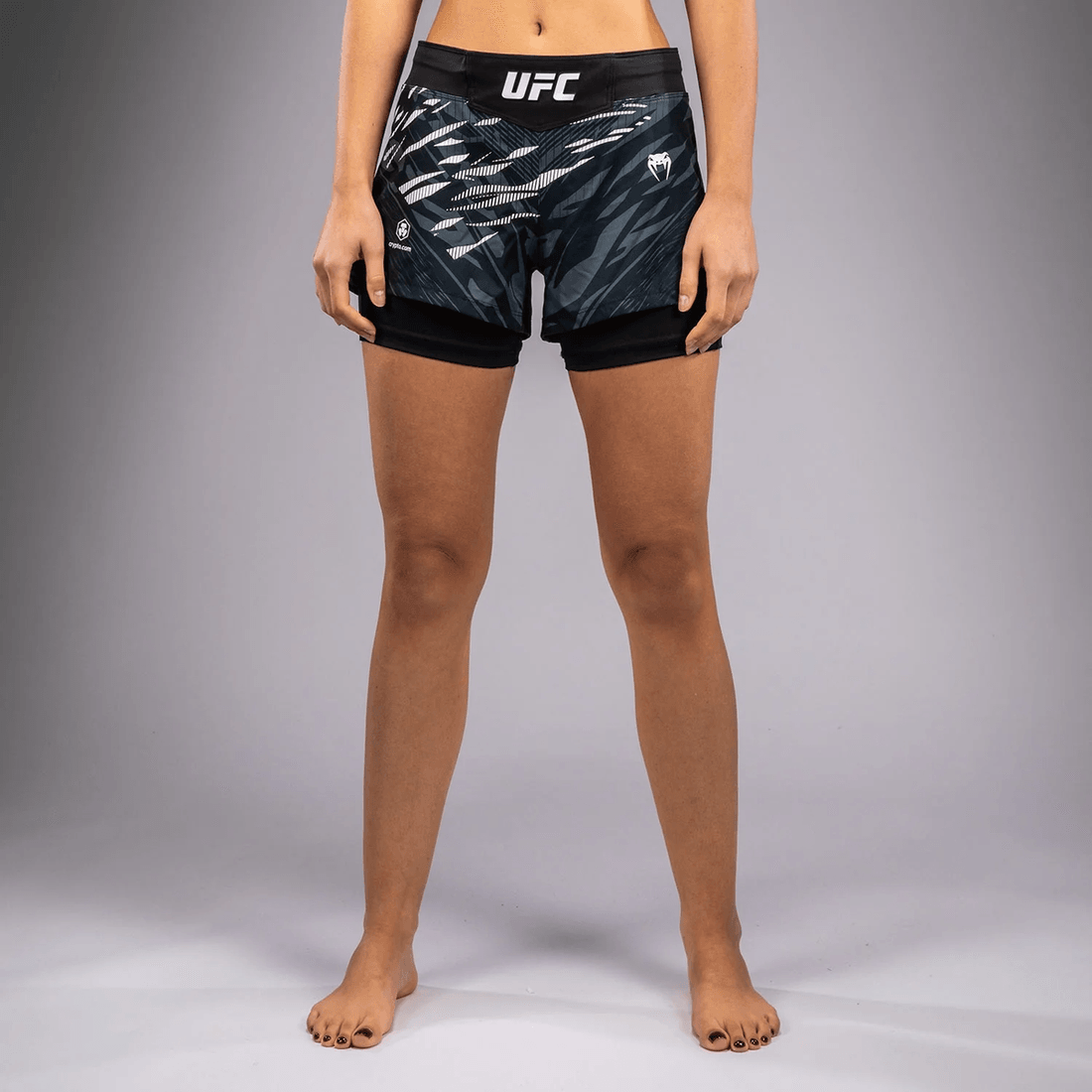 UFC Fusion by Venum Authentic Fight Night Women’s Fight Short - Black