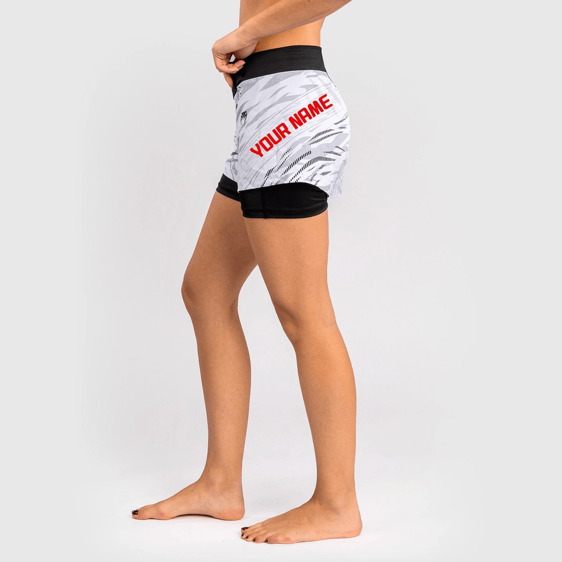 UFC Fusion by Venum Personalized Authentic Fight Night Women's Fight Short - White