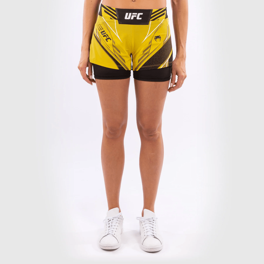 UFC Venum Authentic Fight Night Women's Shorts - Short Fit - Yellow