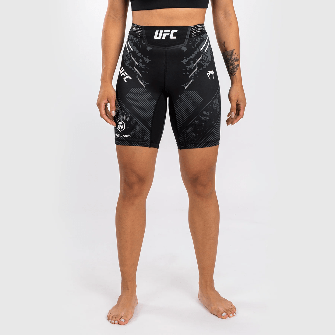 UFC Adrenaline by Venum Authentic Fight Night Women’s Vale Tudo Short - Long Fit - Black