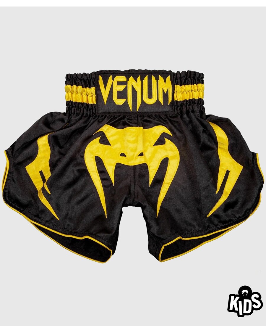 Celana Pendek Muay Thai Anak Venum Bangkok Inferno - Hitam/kuning