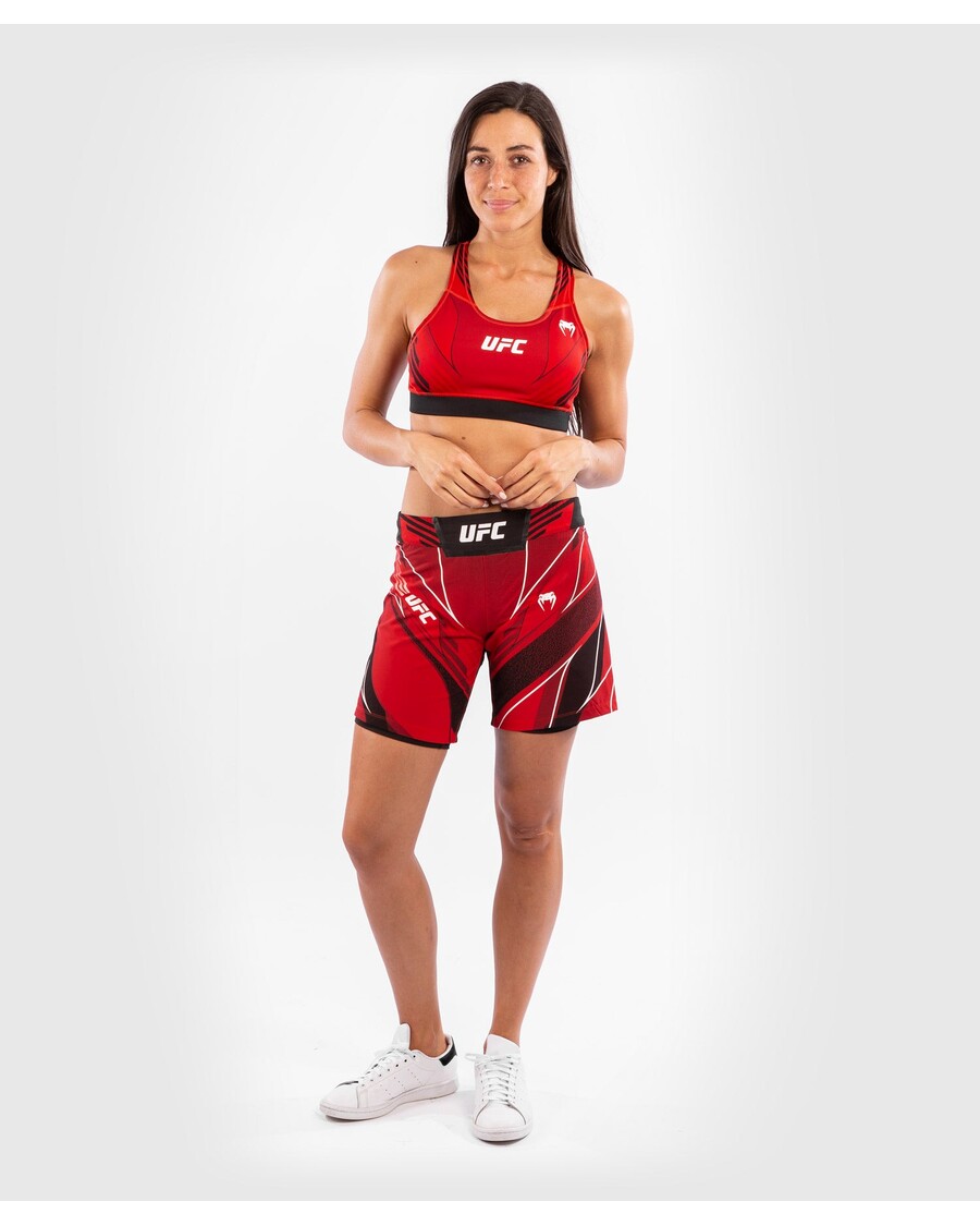 UFC VENUM オーセンティック ファイト ナイト 女性用ショーツ - ロングフィット - レッド
