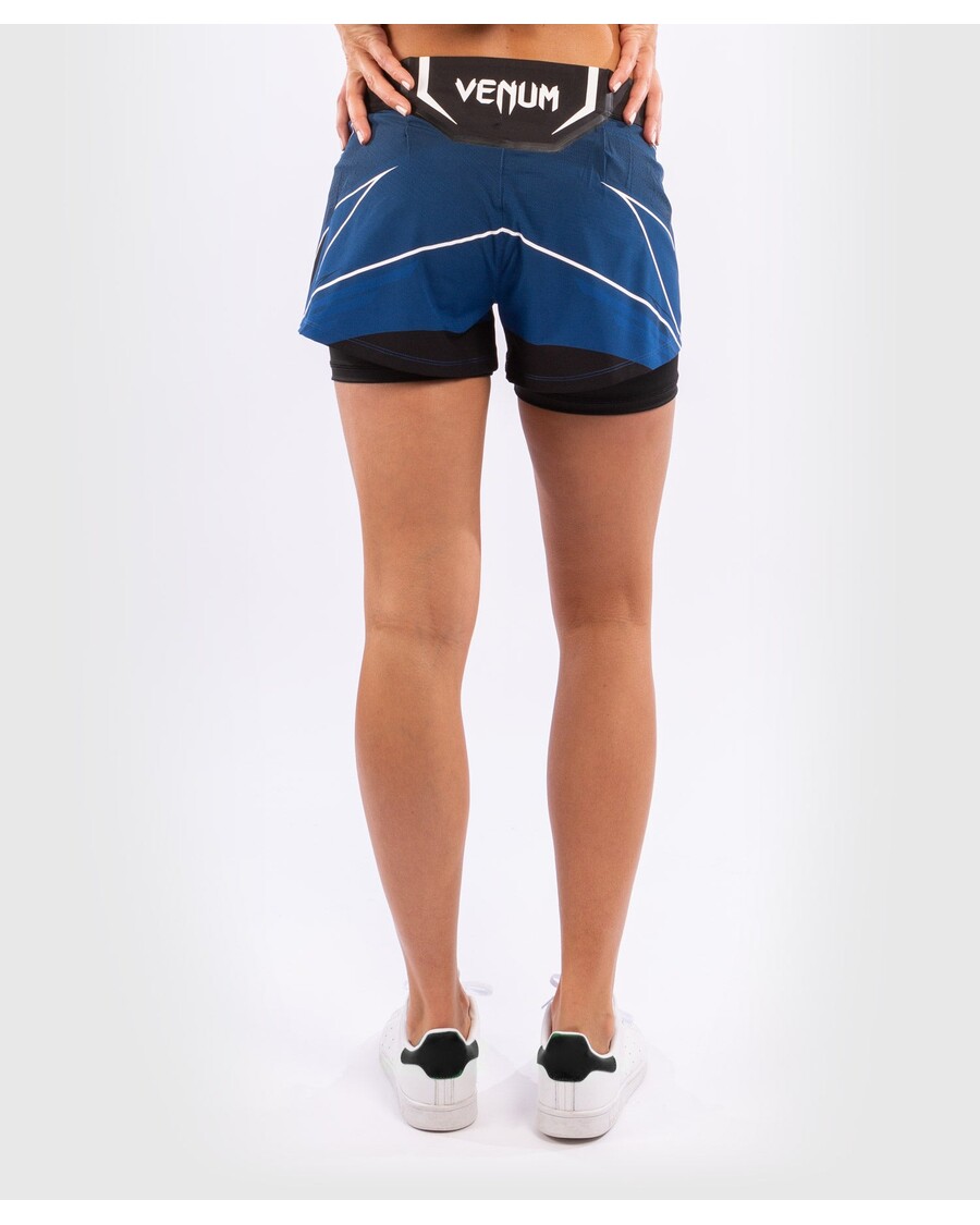 Ufc Venum אותנטי Fight Night מכנסיים קצרים לנשים - גזרה קצרה - כחול