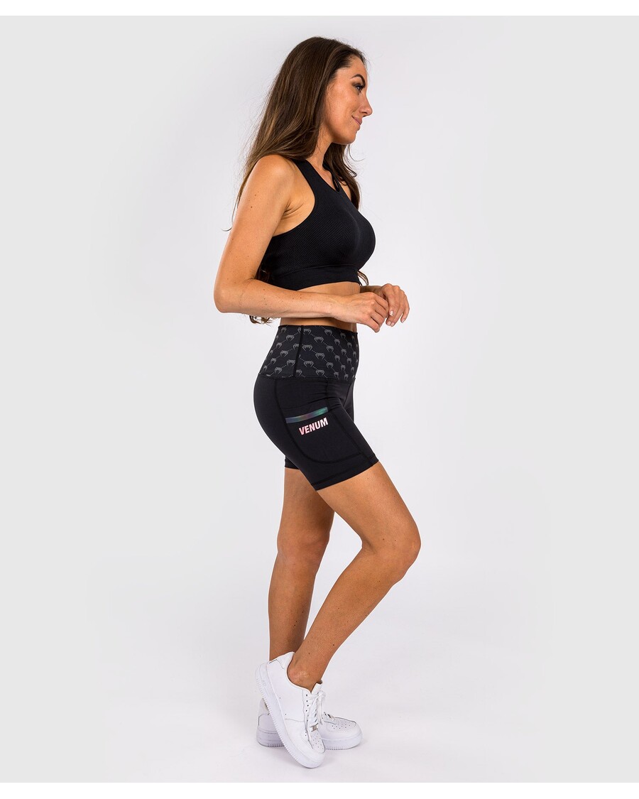 Venum Monogrammi Kompressiohousut - Naisille - Musta/vaaleanpunainen Kulta