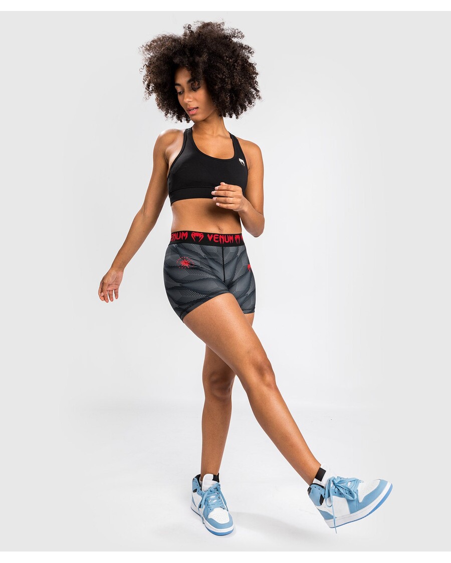 شورت ضغط فينوم فانتوم - للنساء - أسود/أحمر