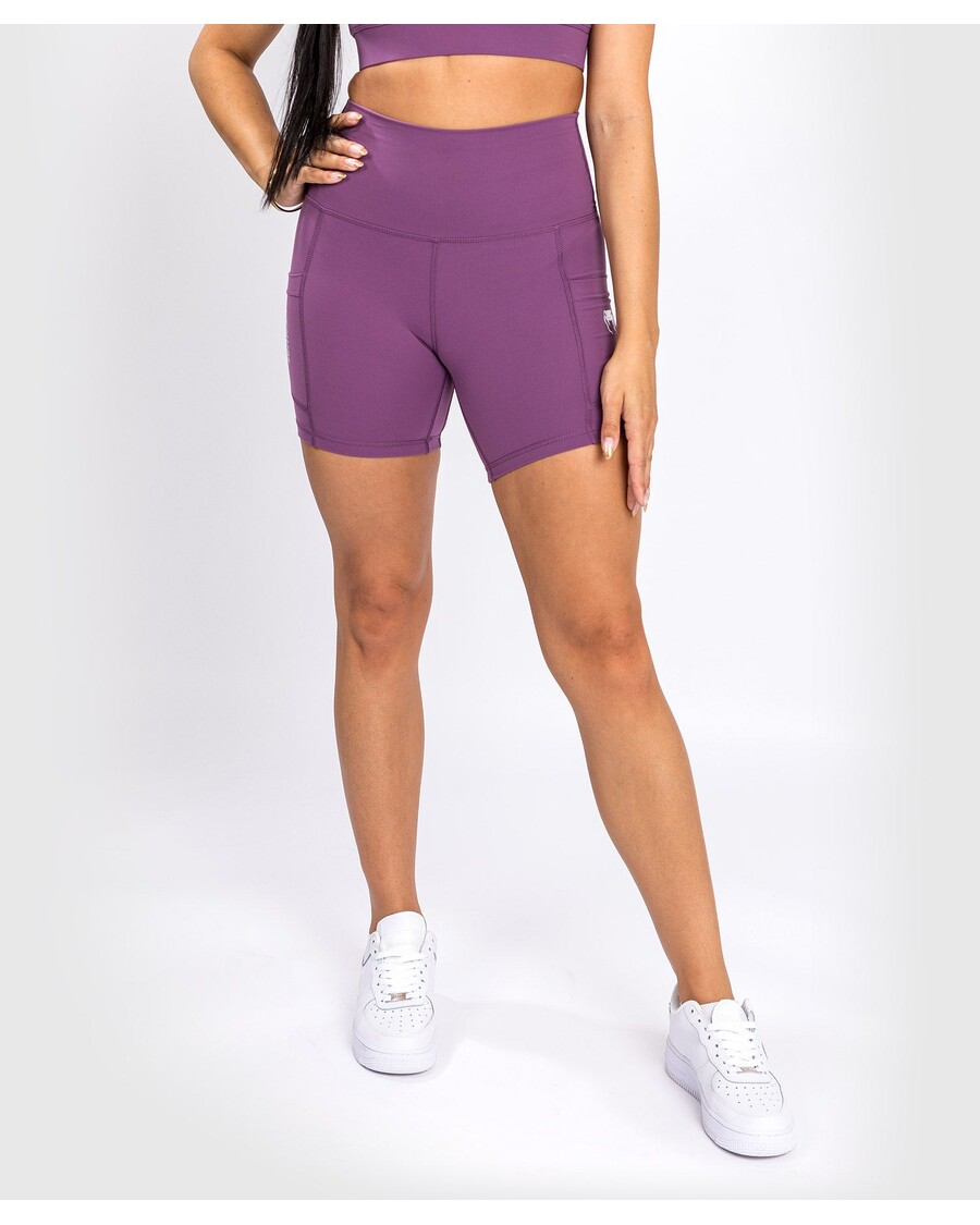 Venum Essential Naisten Pyöräshortsit - Tumma Orkidea/harjattu Hopea