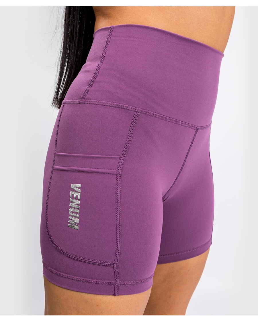 Venum Essential Naisten Pyöräshortsit - Tumma Orkidea/harjattu Hopea