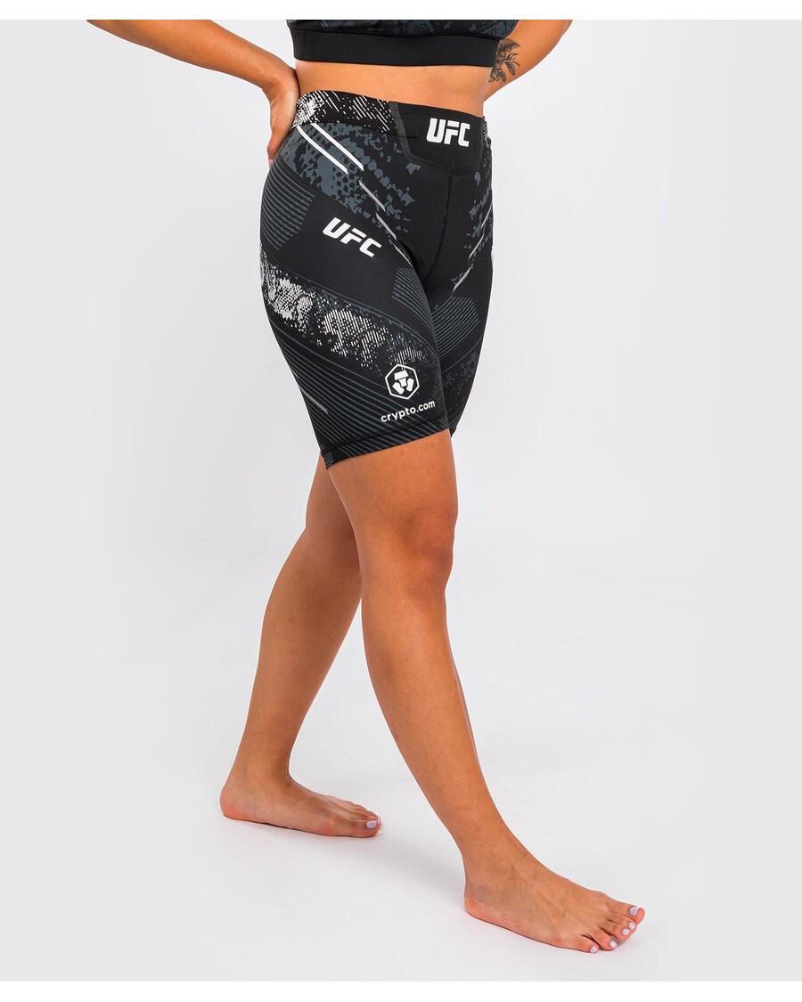 Ufc Adrenaline By Venum Autentický Bojový Večer Dámské Vale Tudo Krátký - Dlouhý Střih - černý