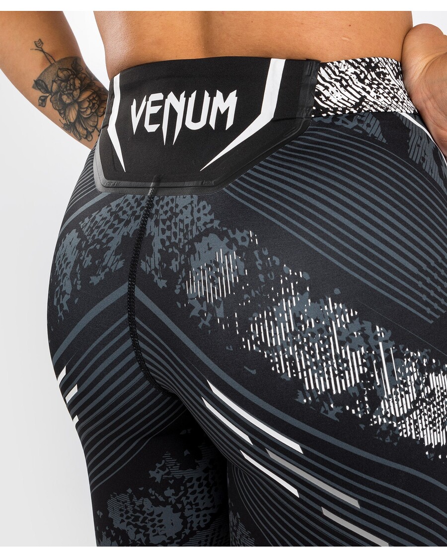 Ufc Adrenaline By Venum Autentický Bojový Večer Dámské Vale Tudo Krátký - Dlouhý Střih - černý