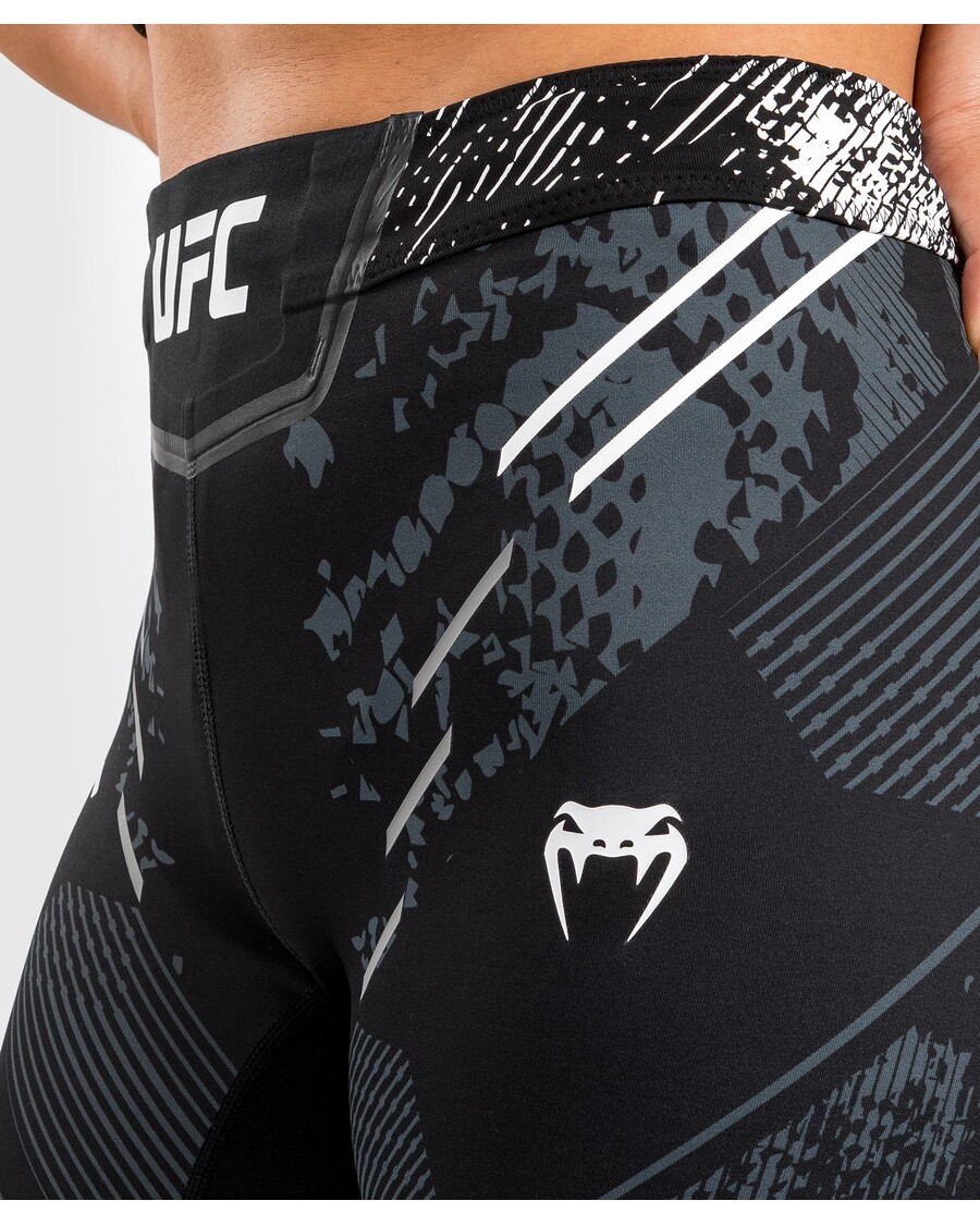 Ufc Adrenaline By Venum Autentický Bojový Večer Dámské Vale Tudo Krátký - Dlouhý Střih - černý